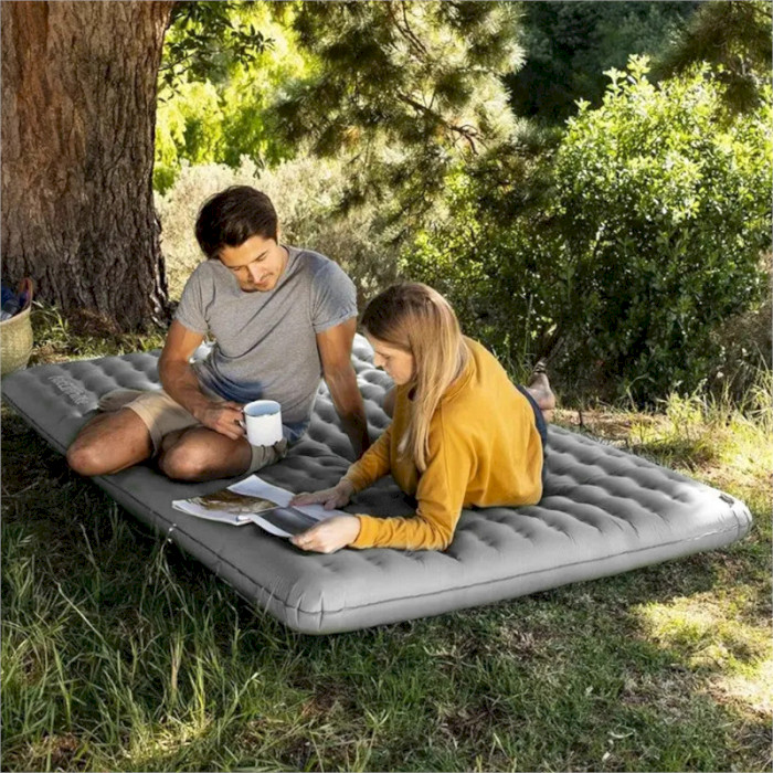 Надувной матрас NATUREHIKE Double Inflatable Sleeping Pad 200x140 Gray (NH19QD010-D-GY)