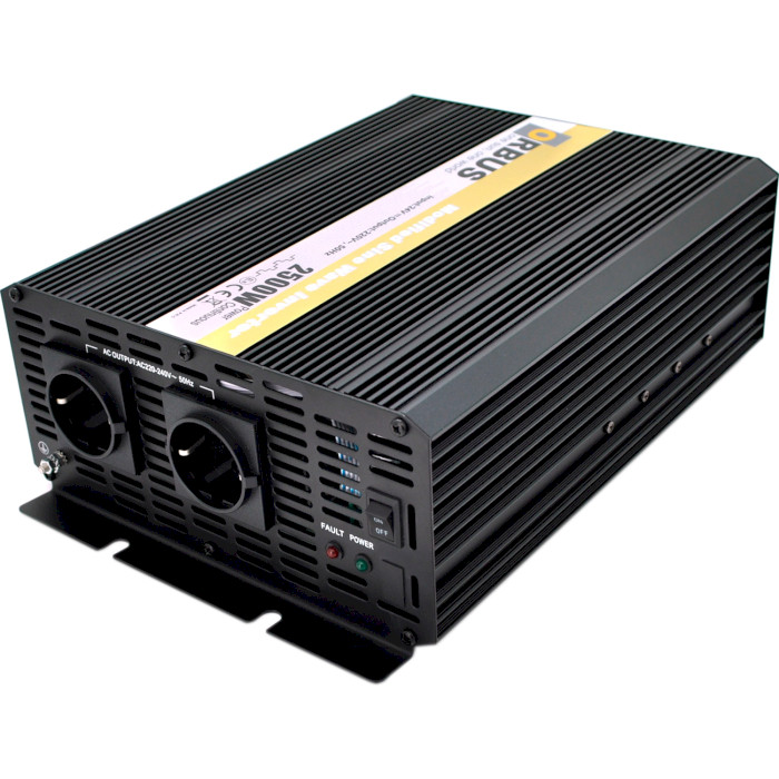 Інвертор напруги ORBUS ORMS24-2500 24V/220V 2500W