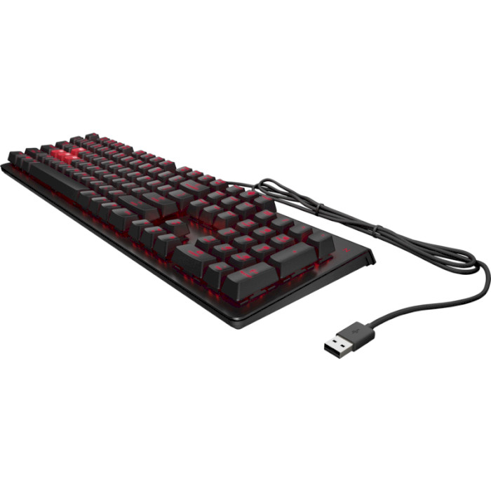 Клавиатура HP Omen Encoder Cherry MX Red Switch Black (6YW76AA)