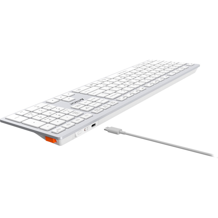 Клавіатура бездротова A4TECH Fstyler FBX50C White