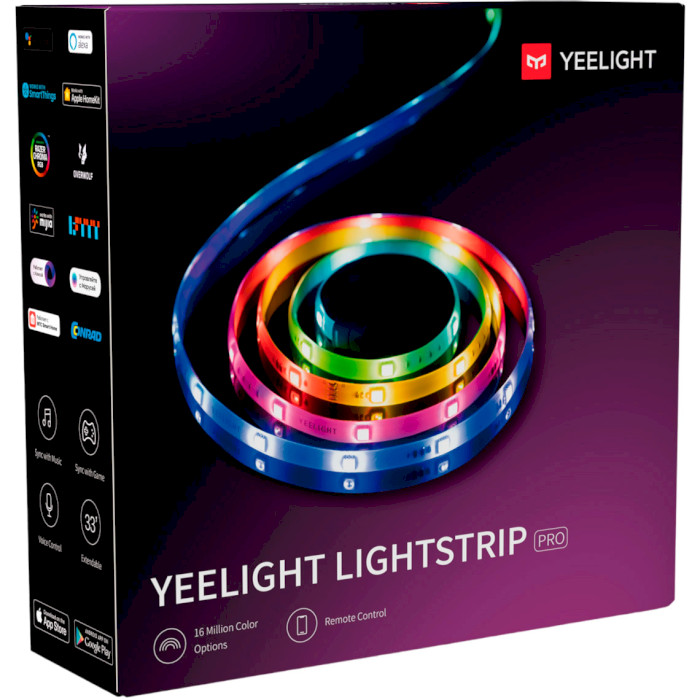 Світлодіодна стрічка YEELIGHT LED Lightstrip Pro ARGB 2м (YLDD005)