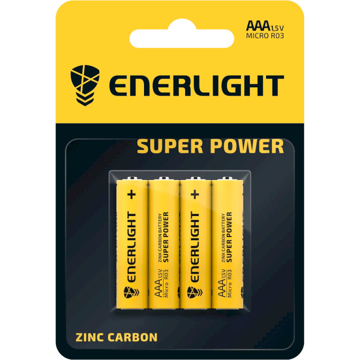 Батарейка ENERLIGHT Super Power AAA 4шт/уп