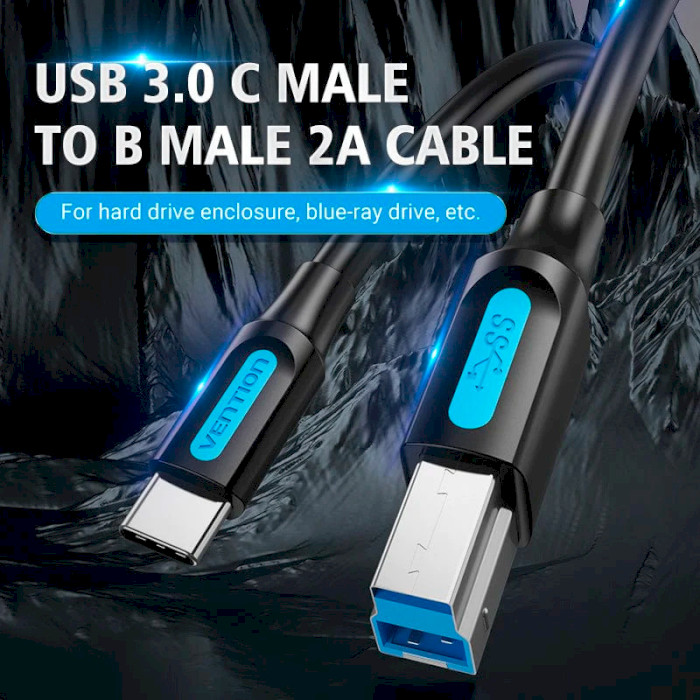 Кабель VENTION USB 3.0 CM/BM Print 1м (CQVBF)