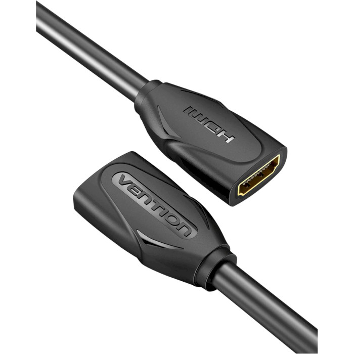 Кабель-подовжувач VENTION HDMI 2.0 Female to Female HDMI v2.0 0.5м Black (AAXBD)