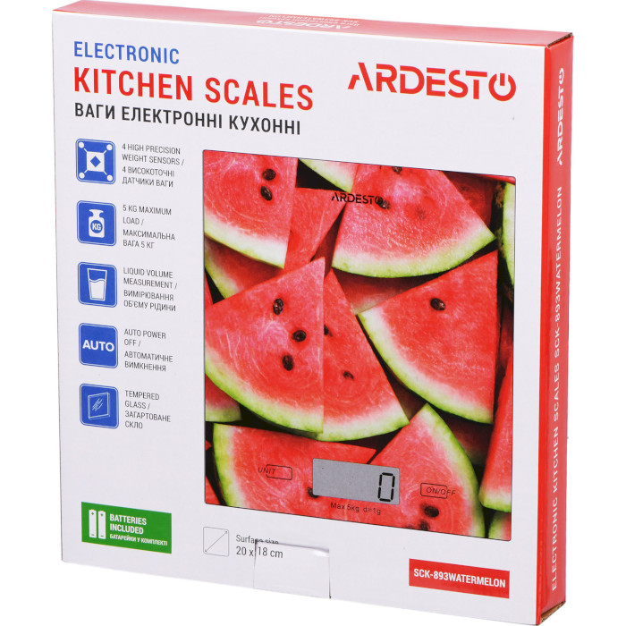 Кухонні ваги ARDESTO SCK-893 Watermelon