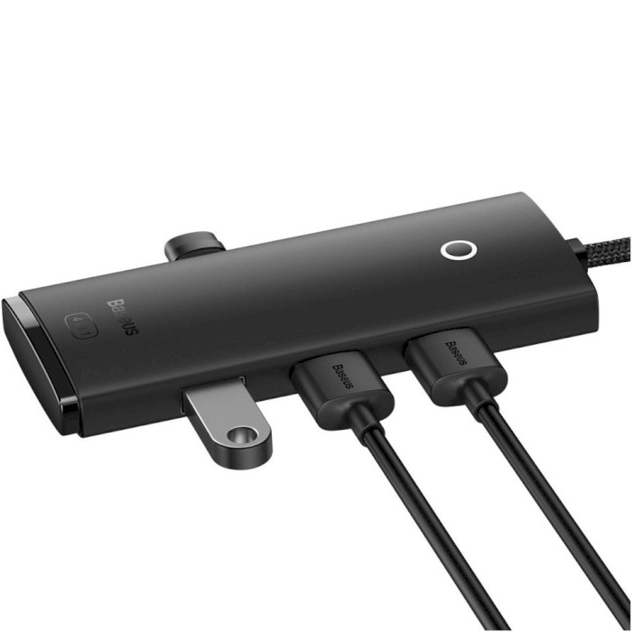 USB-хаб BASEUS Lite Series 4-port USB-A to 4xUSB3.0 Hub Adapter 0.25m Black (WKQX030001)