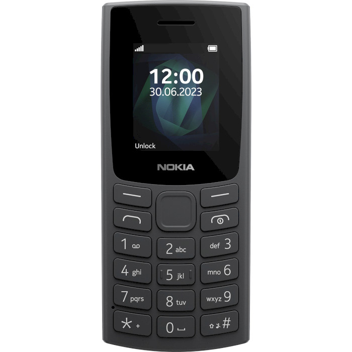 Мобільний телефон NOKIA 105 (2023) SS w/o charger Charcoal