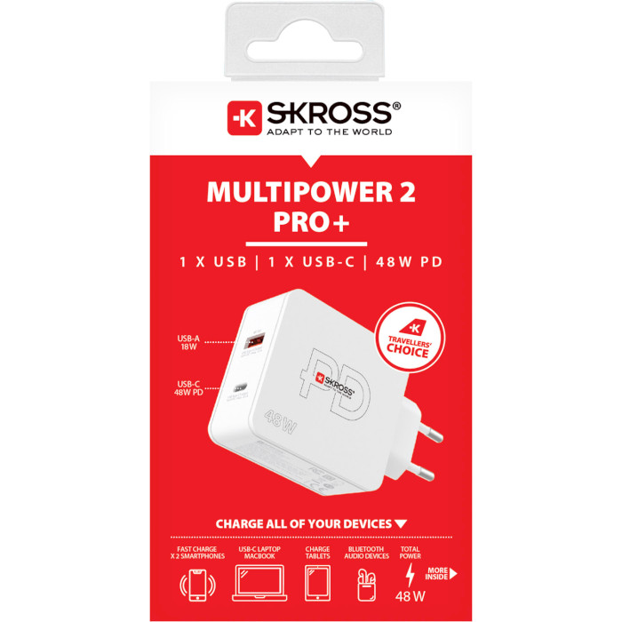 Зарядний пристрій SKROSS Multipower 2 Pro+ EU C48PD White (SKCH000148WPDEUCN)