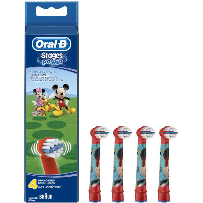 Насадка для зубної щітки BRAUN ORAL-B Stages Power EB10 Mickey Mouse 4шт