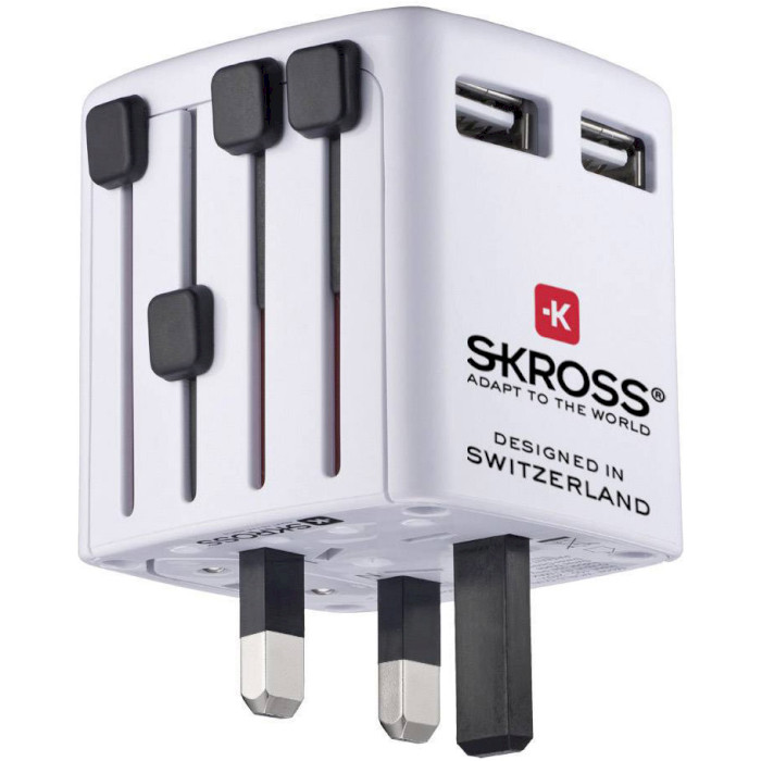 Универсальное зарядное устройство SKROSS World USB Charger White (1.302330)