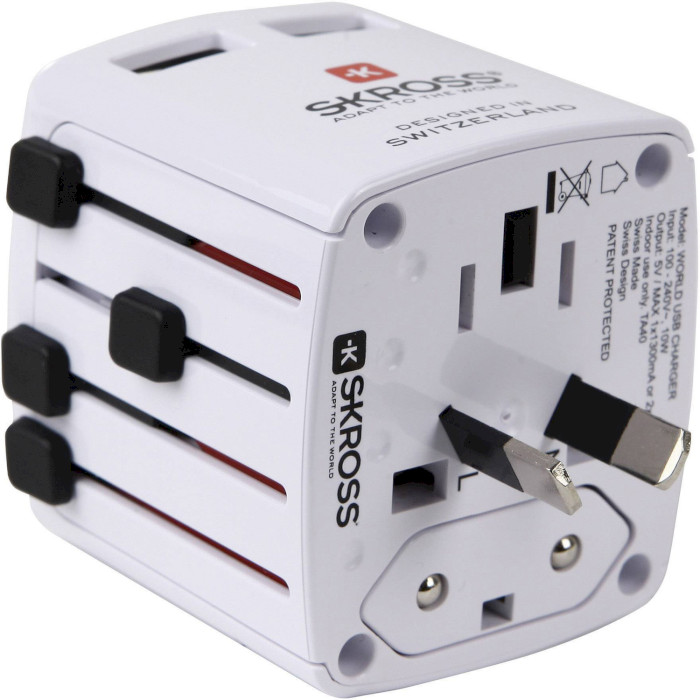 Универсальное зарядное устройство SKROSS World USB Charger White (1.302330)