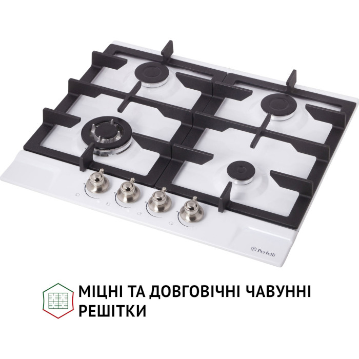 Варильна поверхня газова PERFELLI HGM 61637 WH Retro