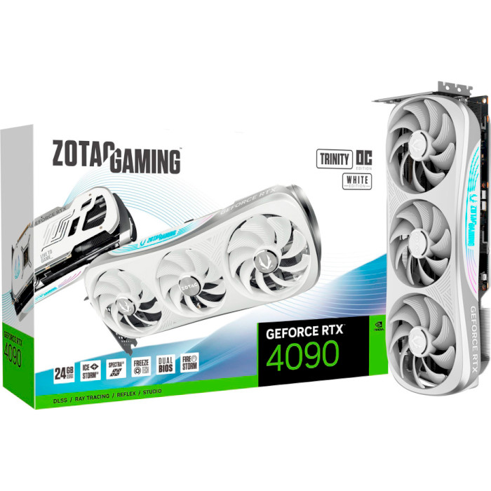 Відеокарта ZOTAC Gaming GeForce RTX 4090 Trinity OC White Edition (ZT-D40900Q-10P)