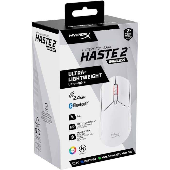 Миша ігрова HYPERX Pulsefire Haste 2 Wireless Black (6N0A9AA)