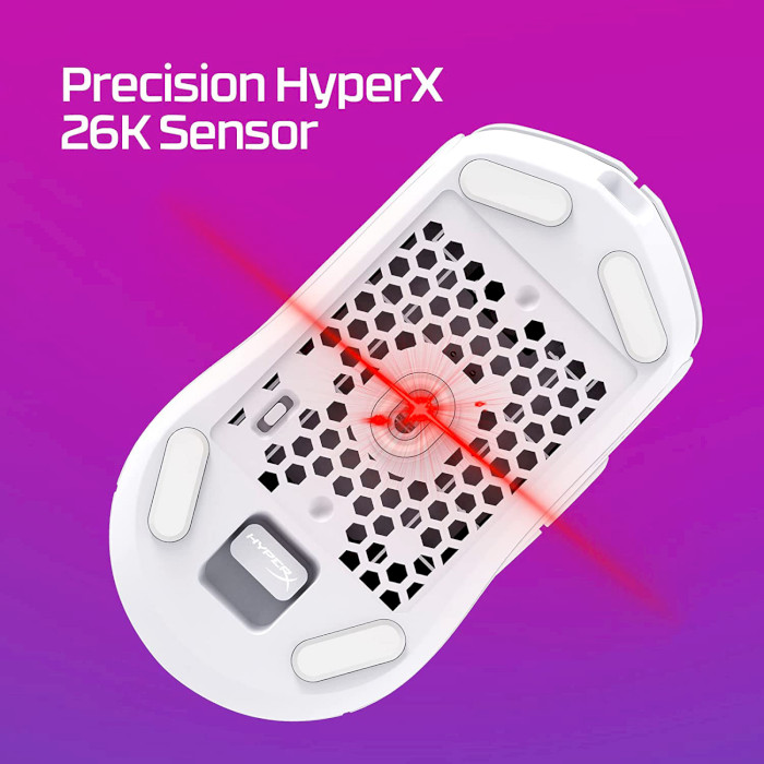 Мышь игровая HYPERX Pulsefire Haste 2 Wireless White (6N0B0AA)