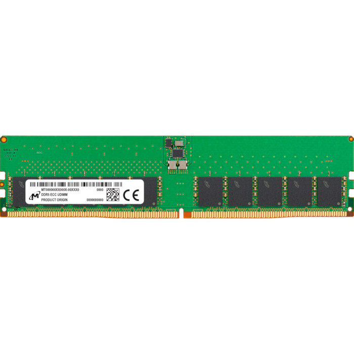 Модуль пам'яті DDR5 4800MHz 32GB MICRON ECC UDIMM (MTC20C2085S1EC48BA1R)