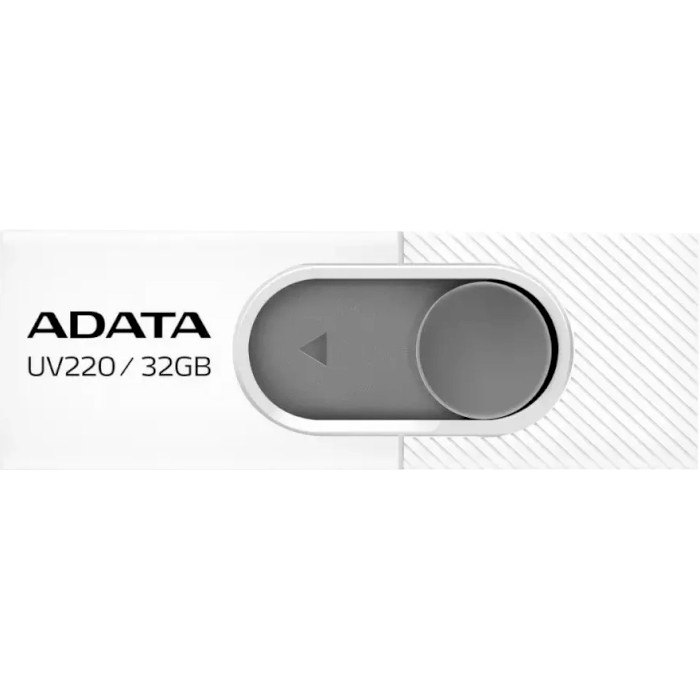 Флэшка ADATA UV220 32GB White/Gray (AUV220-32G-RWHGY)