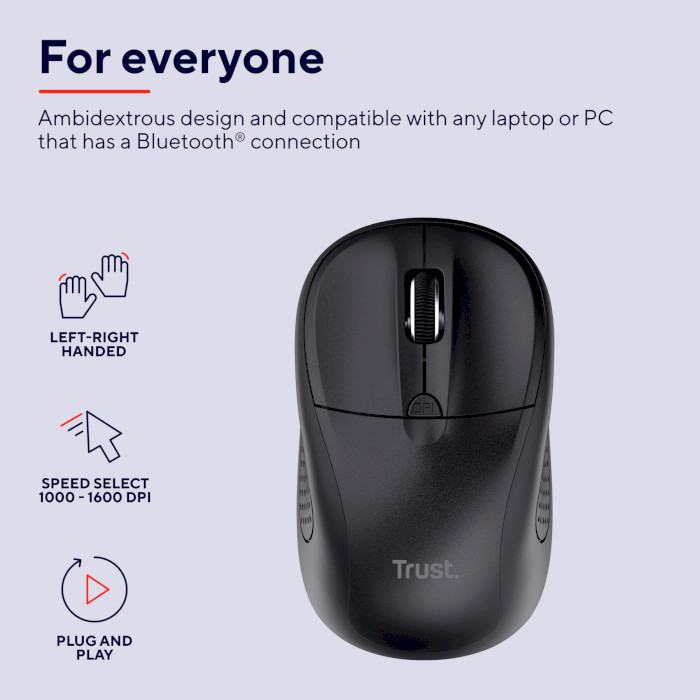 Мышь TRUST Primo Bluetooth Black (24966)