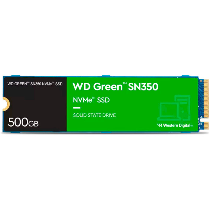 SSD диск WD Green SN350 500GB M.2 NVMe (WDS500G2G0C)