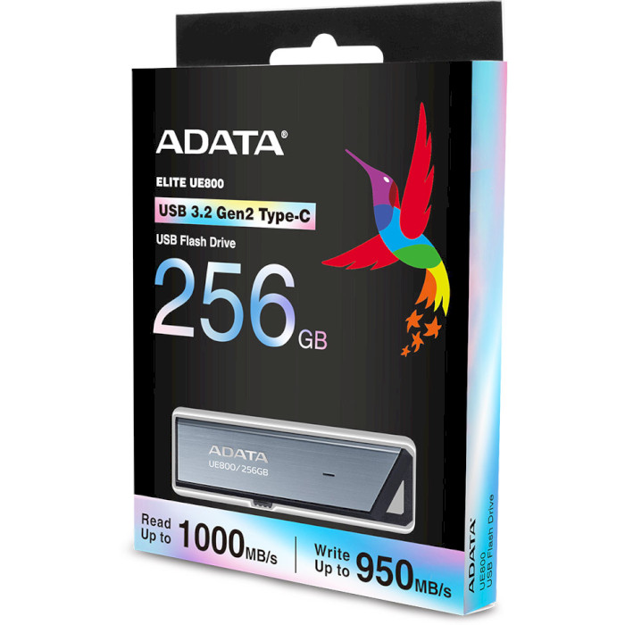 Флэшка ADATA UE800 256GB Silver (AELI-UE800-256G-CSG)