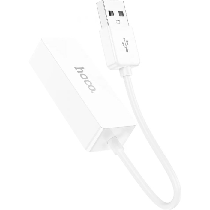 Мережевий адаптер HOCO UA22 Acquire USB Ethernet Adapter White