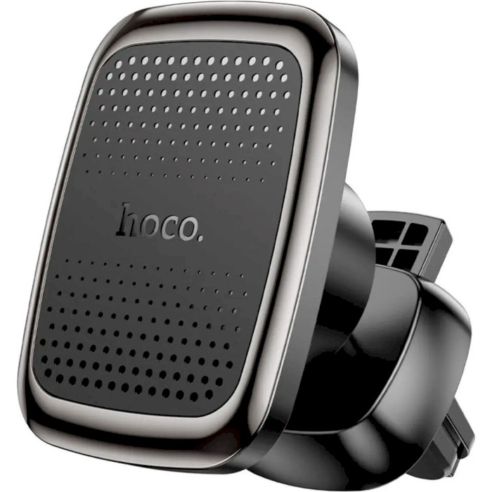 Автотримач для смартфона HOCO CA106 Air Outlet Magnetic Car Holder Black Metal Gray