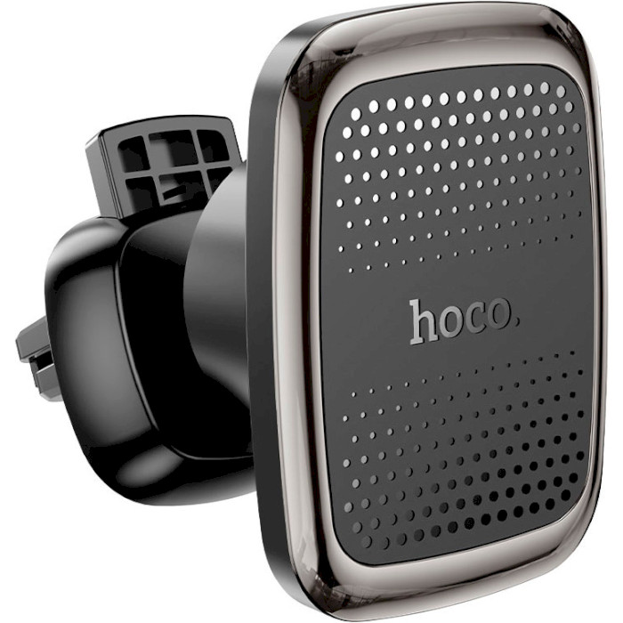 Автотримач для смартфона HOCO CA106 Air Outlet Magnetic Car Holder Black Metal Gray