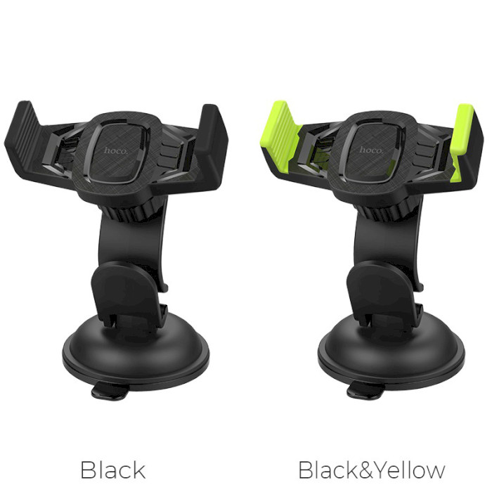 Автотримач для смартфона HOCO CA40 Refined Suction Cup Base In-Car Dashboard Phone Holder Black