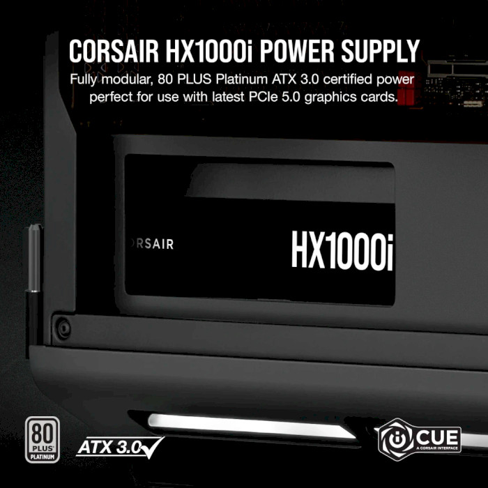Блок живлення 1000W CORSAIR HX1000i ATX 3.0 (CP-9020259-EU)