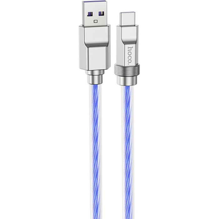 Кабель HOCO U113 Solid USB-A to Type-C 100W 1м Blue