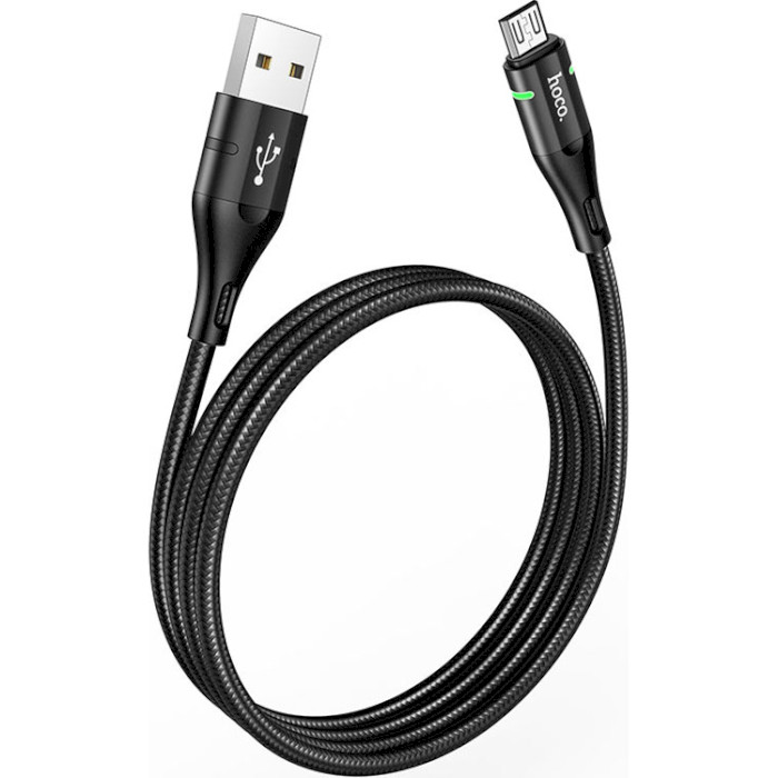 Кабель HOCO U93 Shadow USB-A to Micro-USB 1.2м Black