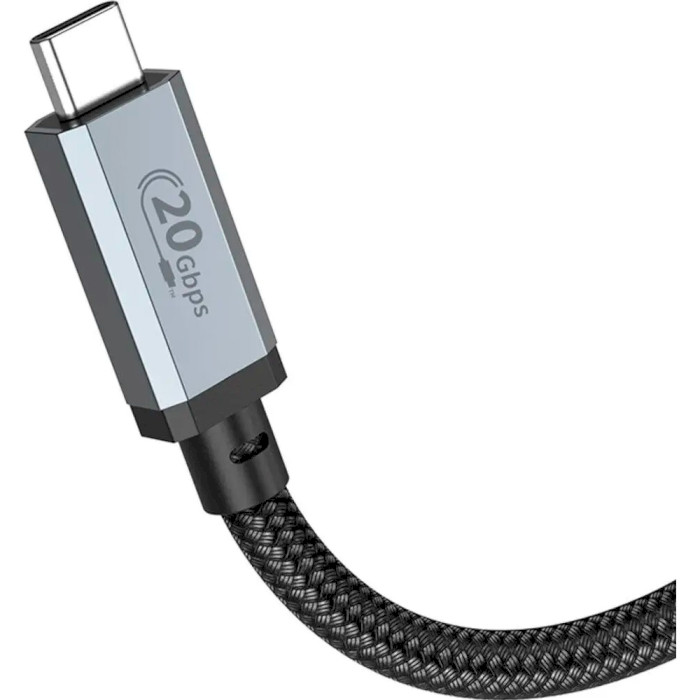 Кабель HOCO US05 Type-C to Type-C USB4 100W 2м Black