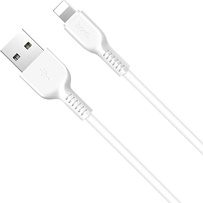 Кабель HOCO X13 Easy Charged USB-A to Lightning 1м White