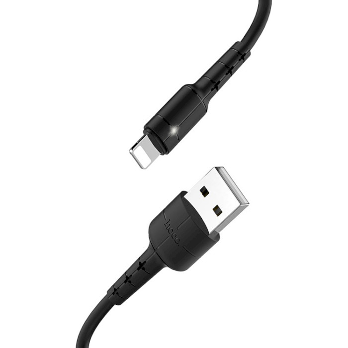 Кабель HOCO X30 Star USB-A to Lightning 1.2м Black