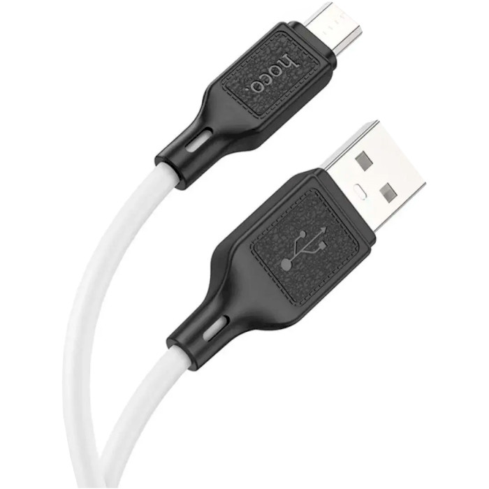 Кабель HOCO X90 Cool Silicone USB-A to Micro-USB 1м White
