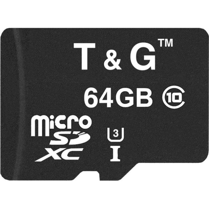Карта пам'яті T&G microSDXC 64GB UHS-I U3 Class 10 (TG-64GBSDU3CL10-00)