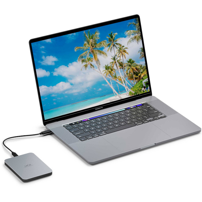 Портативный жёсткий диск LACIE Mobile Drive 5TB USB3.2 Moon Silver (STLP5000400)