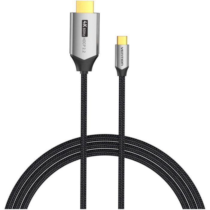 Кабель VENTION USB-C to 4K HDMI USB-C - HDMI v2.0 2м Gray (CRBBH)