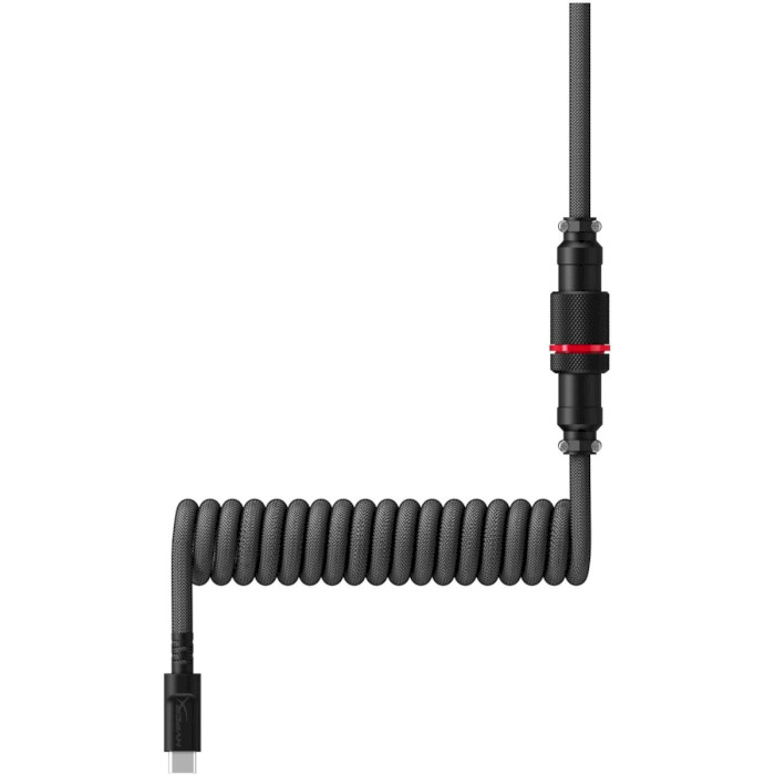 Кабель для ігрової клавіатури HYPERX Coiled Cable Gunmetal Gray 1.37m (6J679AA)