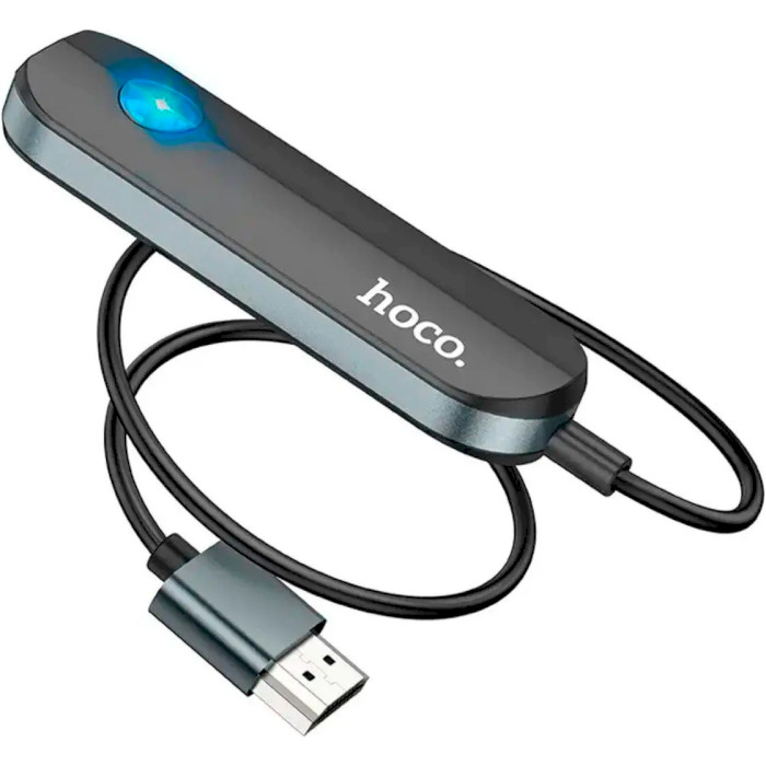 Адаптер HOCO UA23 Flowing Wireless Display Adapter HDMI - Apple Lightning Black (6931474789785)