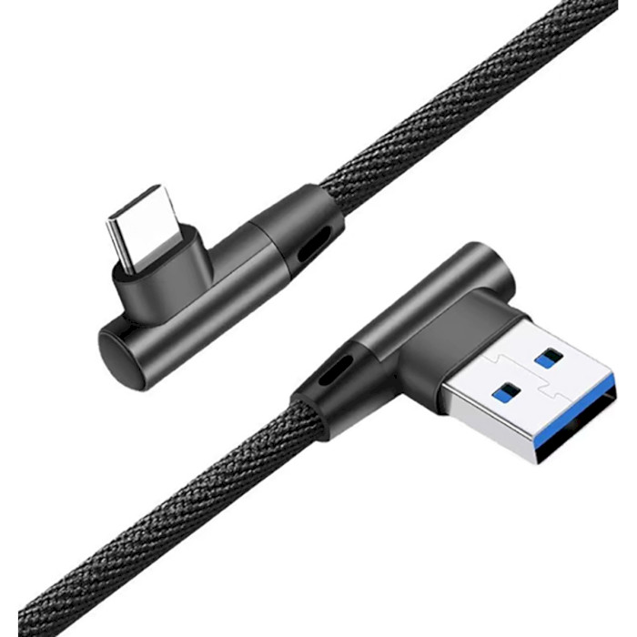 Кабель CABLEXPERT Premium Denim USB Type-C 1м Black (CC-USB2J-AMLCML-1M)