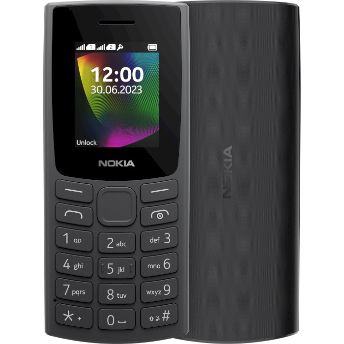 Мобільний телефон NOKIA 106 (2023) DS Charcoal