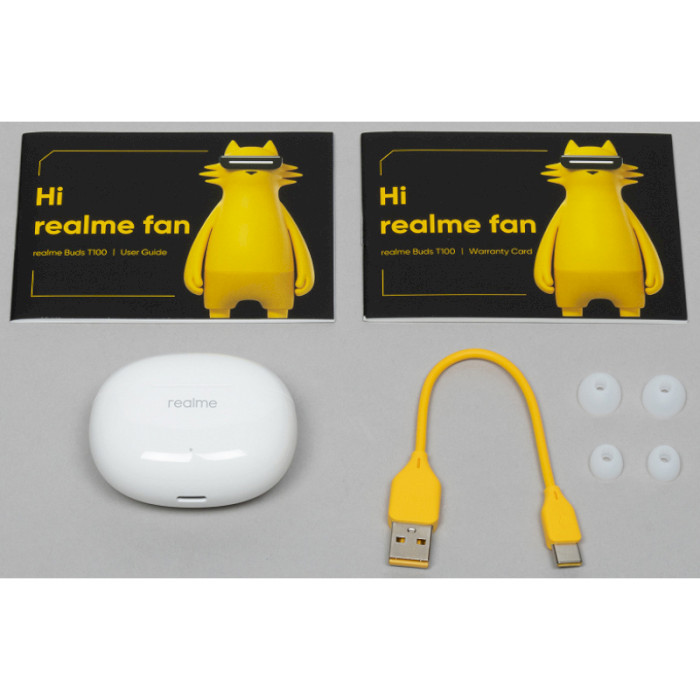 Навушники REALME Buds T100 White (6672684)