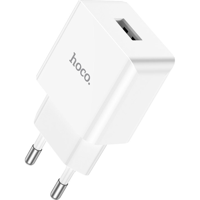 Зарядное устройство HOCO C106A Leisure 1xUSB-A, 2.1A White (6931474783882)