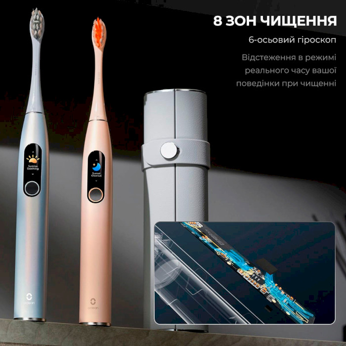 Электрическая зубная щётка OCLEAN X Pro Digital Set Champagne Gold