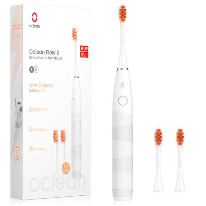 Електрична зубна щітка OCLEAN Flow S White