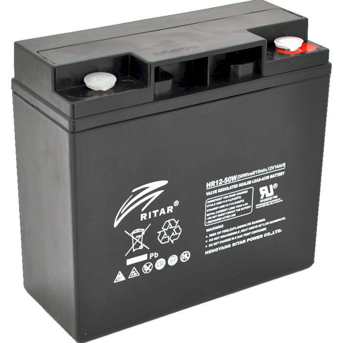 Акумуляторна батарея RITAR HR12-50WB (12В, 14Агод)