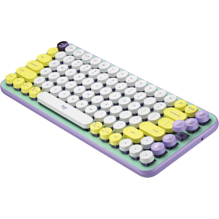 Клавиатура беспроводная LOGITECH Pop Keys Wireless Mechanical Keyboard with Emoji Keys Daydream (920-010736)