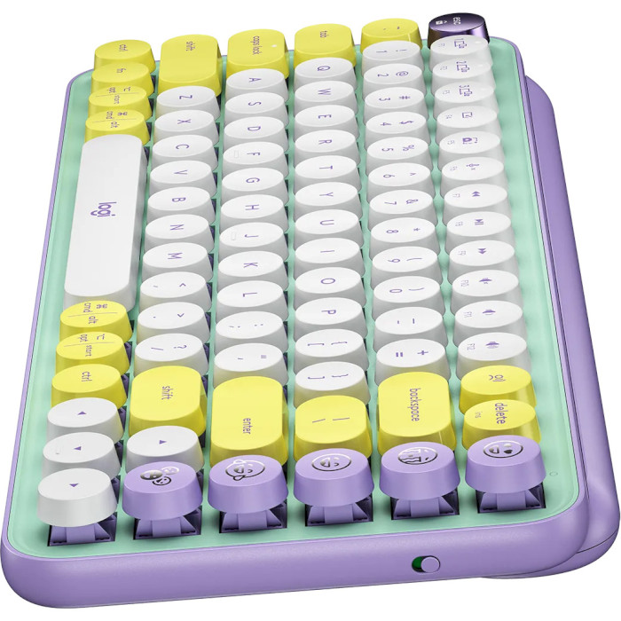 Клавіатура бездротова LOGITECH Pop Keys Wireless Mechanical Keyboard with Emoji Keys Daydream (920-010736)