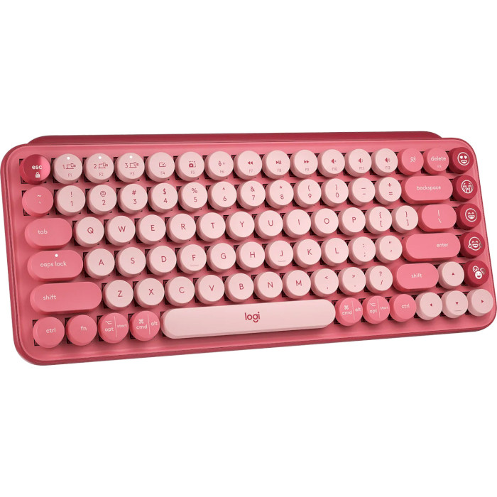 Клавіатура бездротова LOGITECH Pop Keys Wireless Mechanical Keyboard with Emoji Keys Heartbreaker (920-010737)